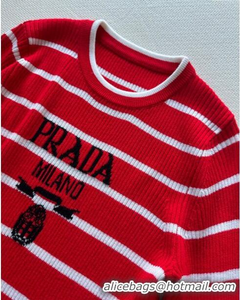 Top Grade Prada Wool Sweater P11027 Red 2024