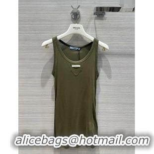 Traditional Discount Prada Vest P11217 Green 2024