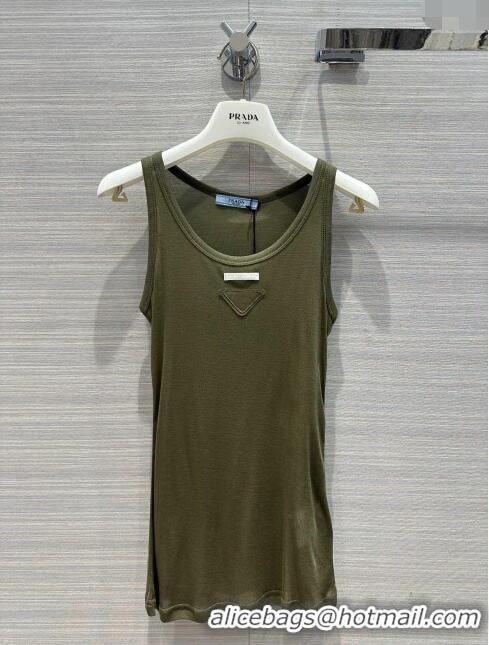 Traditional Discount Prada Vest P11217 Green 2024