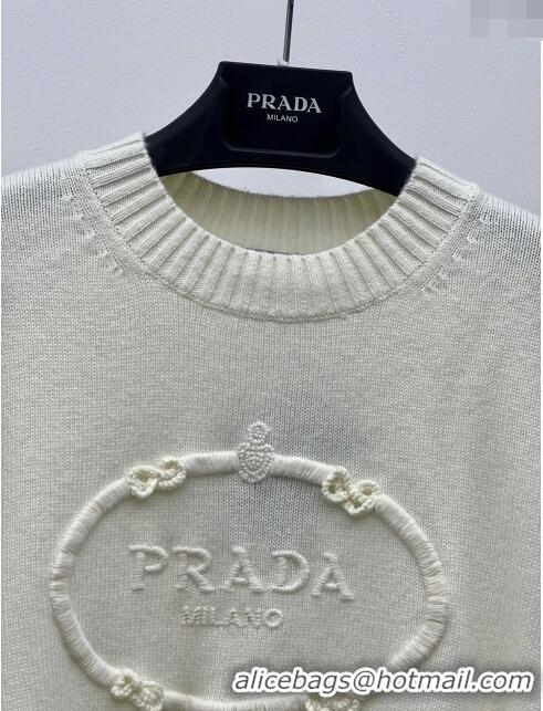 ​Good Looking Prada Wool and Cashmere Sweater P022631 Beige 2024