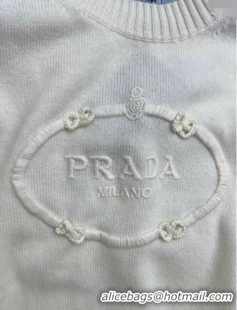 ​Good Looking Prada Wool and Cashmere Sweater P022631 Beige 2024