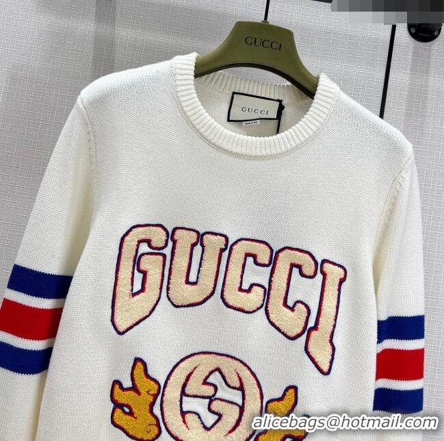 ​Promotional Gucci Wool & Cashmere Sweater G11022 White 2024