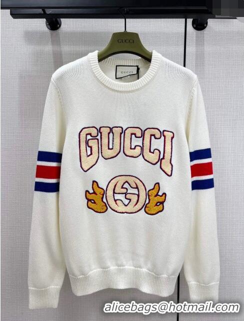 ​Promotional Gucci Wool & Cashmere Sweater G11022 White 2024