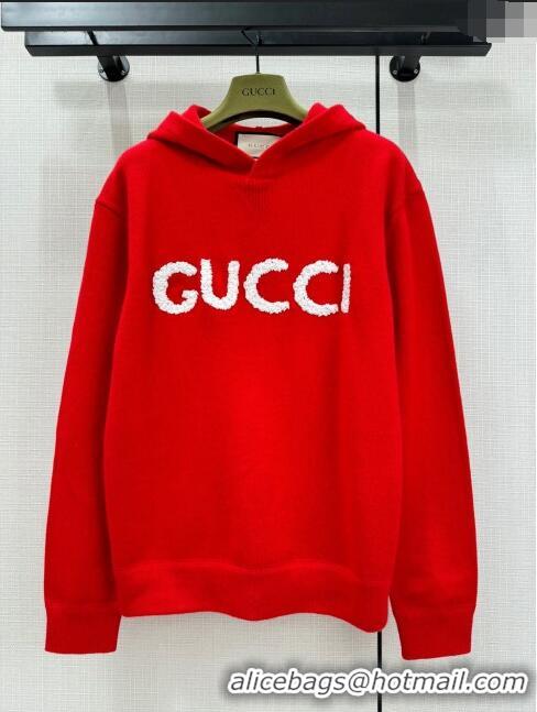 Promotional Gucci Wool Sweater G11309 Red/White 2024