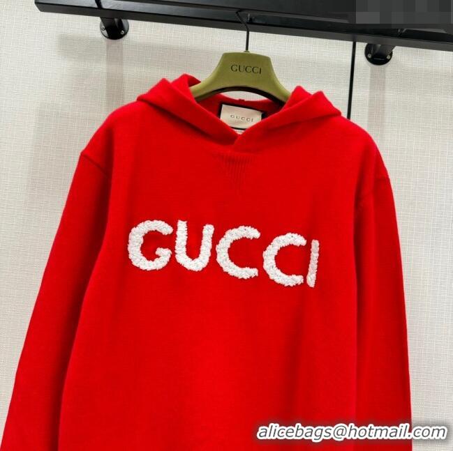 Promotional Gucci Wool Sweater G11309 Red/White 2024