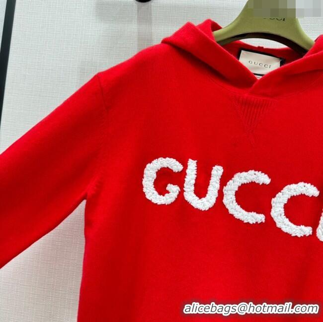 Promotional Gucci Wool Sweater G11309 Red/White 2024