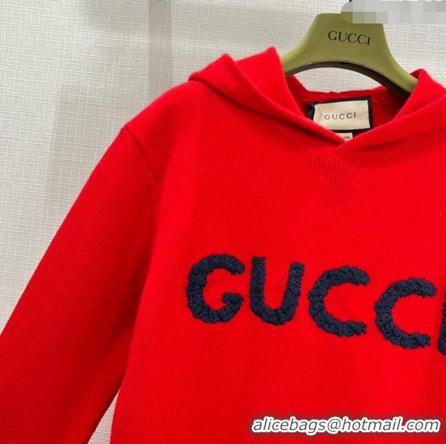 ​Luxurious Best Gucci Wool Sweater G11310 Black/Red 2024