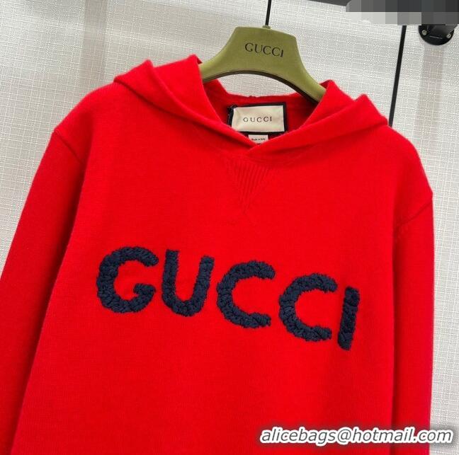 ​Luxurious Best Gucci Wool Sweater G11310 Black/Red 2024