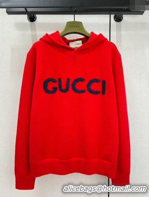 ​Luxurious Best Gucci Wool Sweater G11310 Black/Red 2024