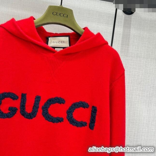 ​Luxurious Best Gucci Wool Sweater G11310 Black/Red 2024