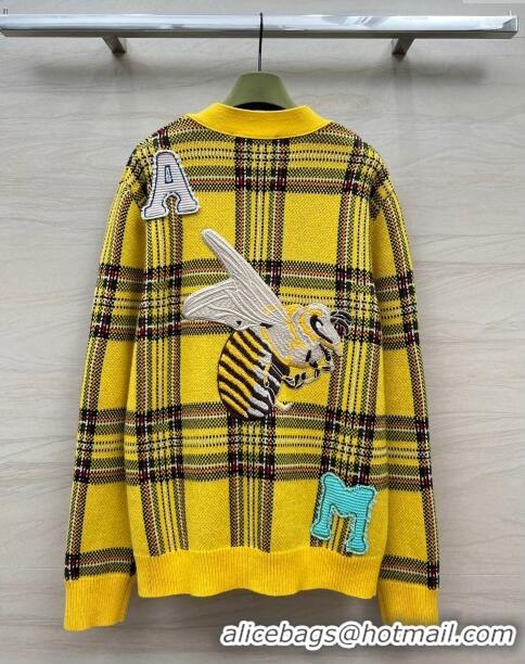 Well Crafted Gucci Wool Cardigan G022317 Yellow 2024