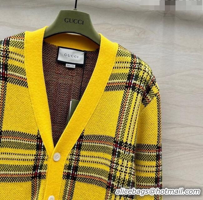 Well Crafted Gucci Wool Cardigan G022317 Yellow 2024