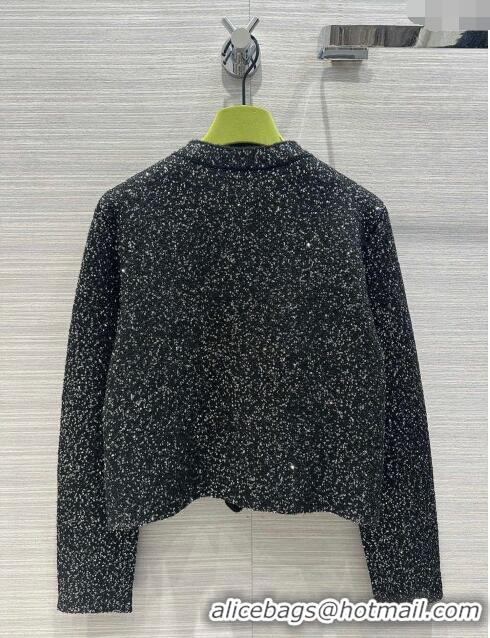 Pretty Style Famous Brand Gucci Sequin Cardigan G022610 Black 2024