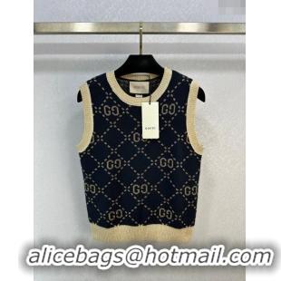 ​Best Price Gucci Wool & Cashmere Vest G022735 Black 2024