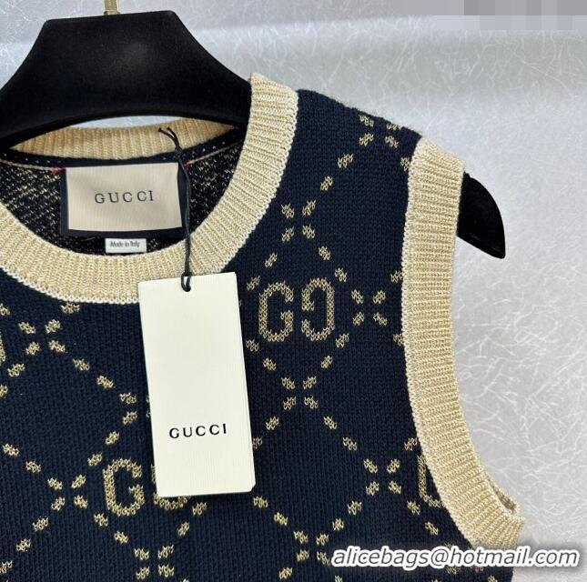 ​Best Price Gucci Wool & Cashmere Vest G022735 Black 2024