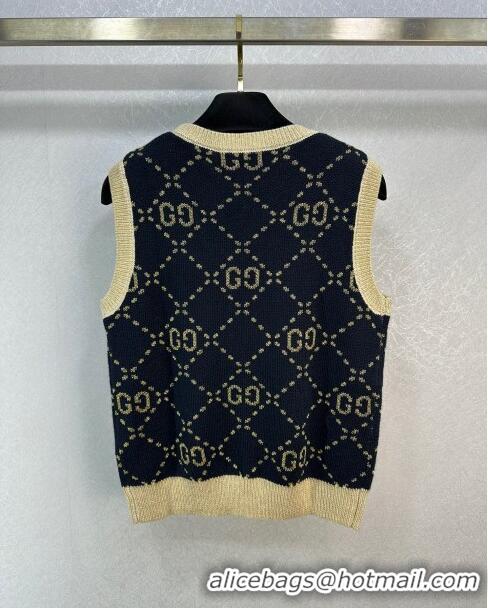 ​Best Price Gucci Wool & Cashmere Vest G022735 Black 2024