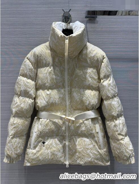 Hot Sell Cheap Dior Padded Coat D11215 Beige 2024