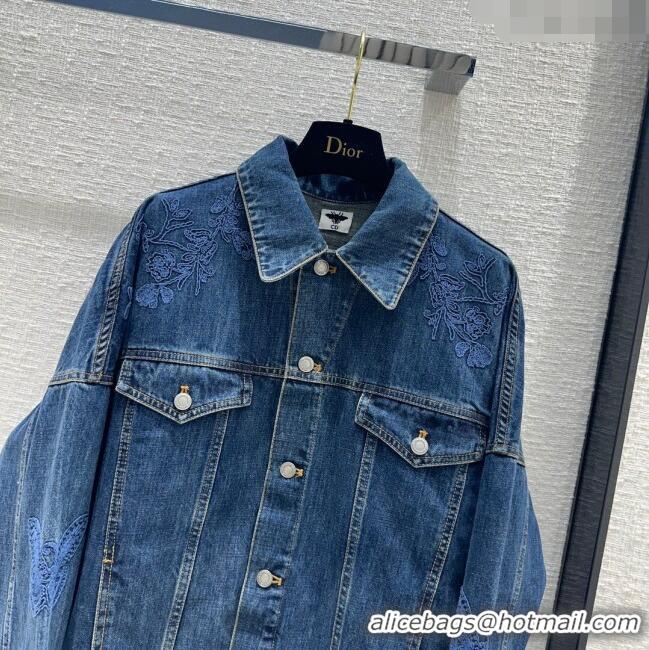 Promotional Dior Denim Jacket D022302 Blue 2024