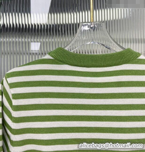 ​Famous Brand Dior Short-sleeved Wool Sweater D022615 Green 2024