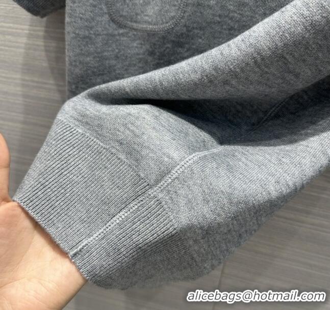 Super Quality Dior Wool Short-sleeved Sweater D022618 Grey 2024