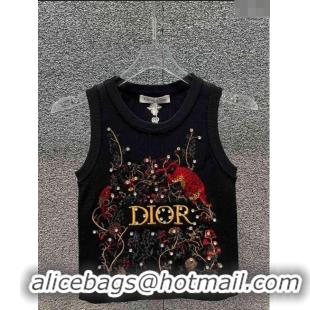 ​Noble Useful Dior Knit Vest D022710 Black 2024