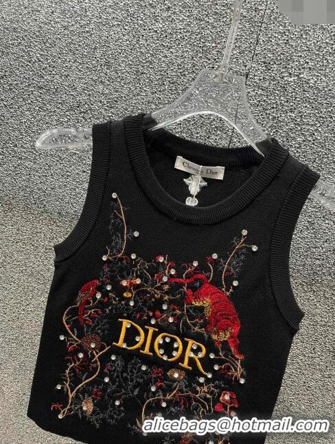 ​Noble Useful Dior Knit Vest D022710 Black 2024