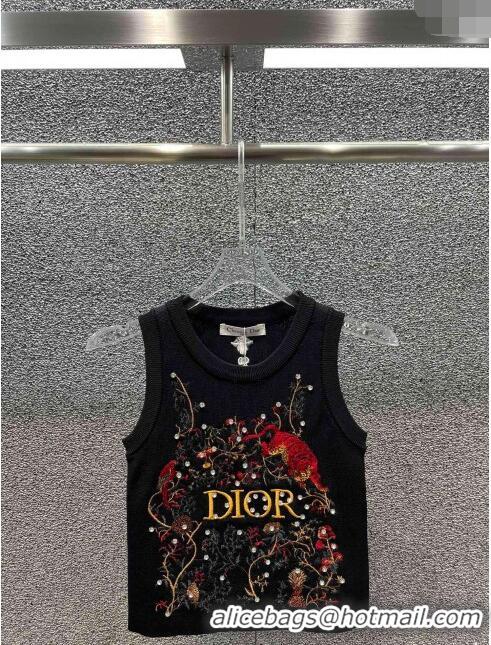 ​Noble Useful Dior Knit Vest D022710 Black 2024