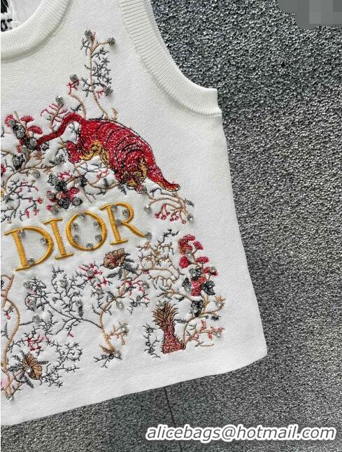 Grade Quality Dior Knit Vest D022711 White 2024