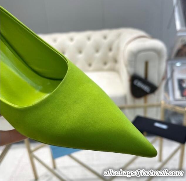 Grade Quality Prada Satin Pumps 8cm Green 0228056