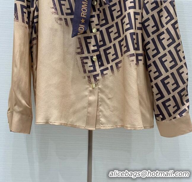 ​Super Quality Fendi FF Silk Shirt F11208 2024