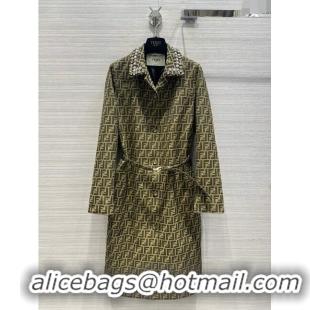 Top Quality Fendi FF Coat F022306 Brown 2024