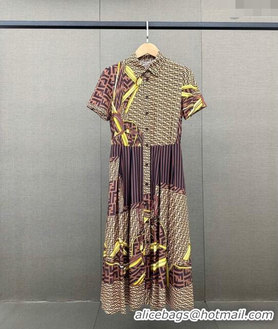 Buy Promotional Fendi FF Dress F022622 Brown 2024