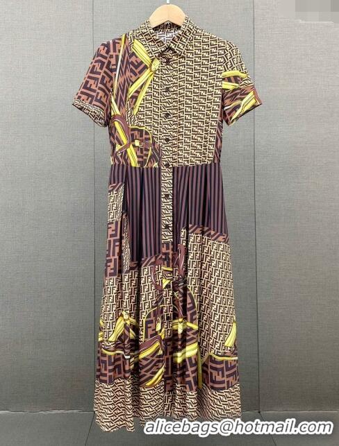 Buy Promotional Fendi FF Dress F022622 Brown 2024