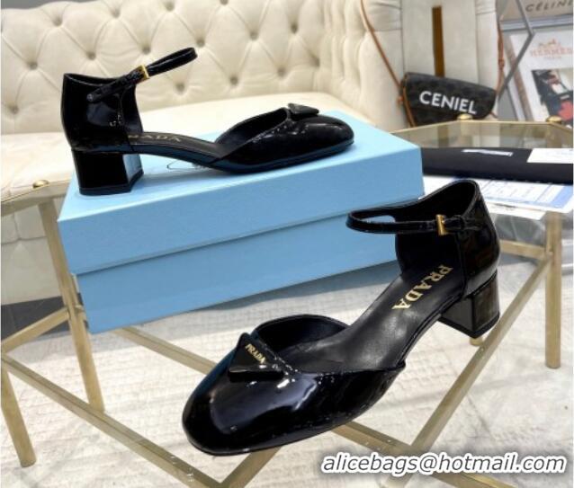 Classic Hot Prada Patent leather pumps 4.5cm Black 228074