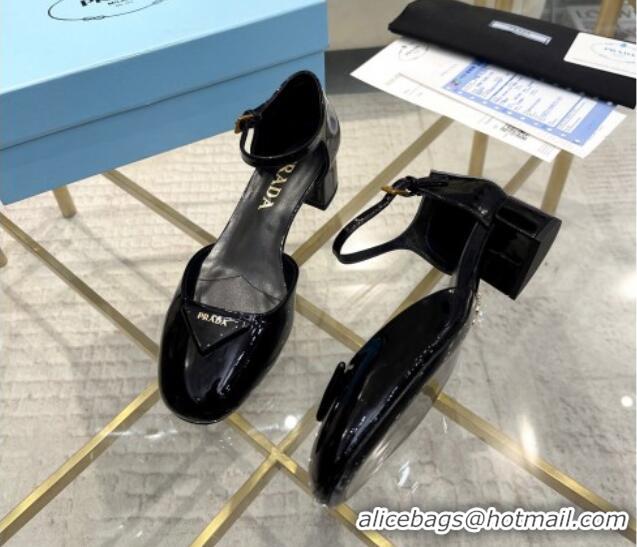 Classic Hot Prada Patent leather pumps 4.5cm Black 228074