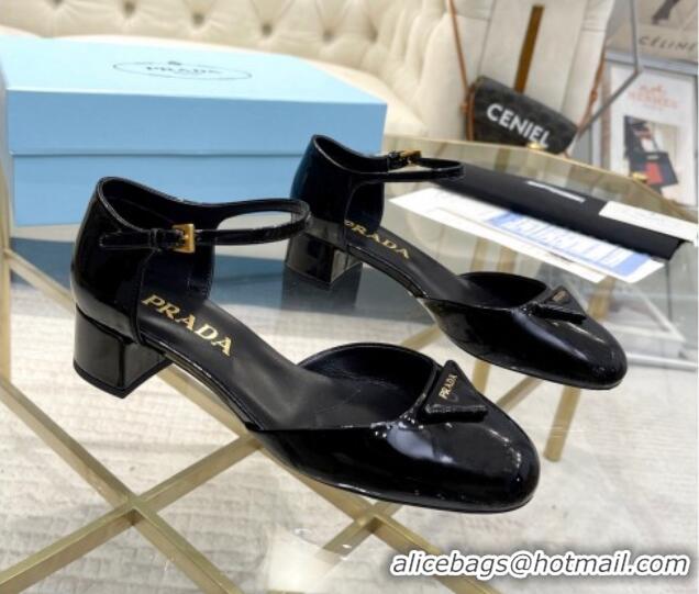 Classic Hot Prada Patent leather pumps 4.5cm Black 228074