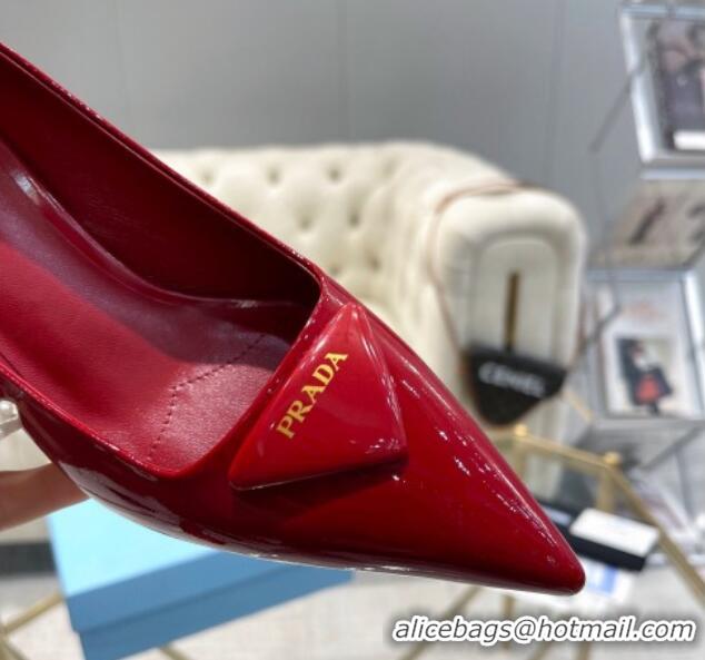 Big Discount Prada Patent leather pumps 7.5cm Red 228079