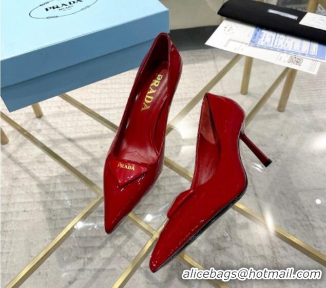 Big Discount Prada Patent leather pumps 7.5cm Red 228079