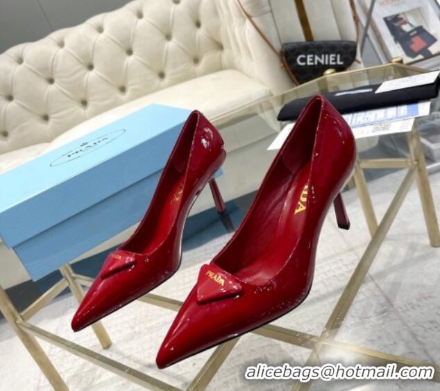 Big Discount Prada Patent leather pumps 7.5cm Red 228079