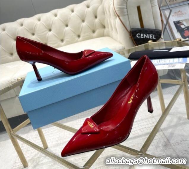 Big Discount Prada Patent leather pumps 7.5cm Red 228079