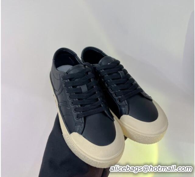 Trendy Design Celine AS-02 Low Lace-up Alan Platform Sneakers 4cm in Calf Leather Black 0124113