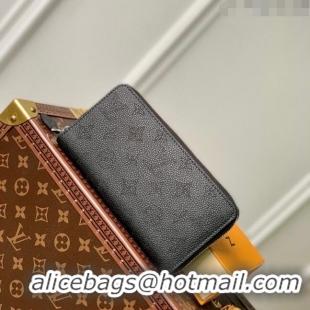 Top Quality Louis Vuitton Mahina Perforated Calf Leather Zippy Wallet M61867 Black 2023