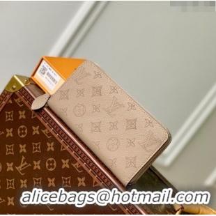 Buy Fashionable Louis Vuitton Mahina Perforated Calf Leather Zippy Wallet M69821 Grey 2023