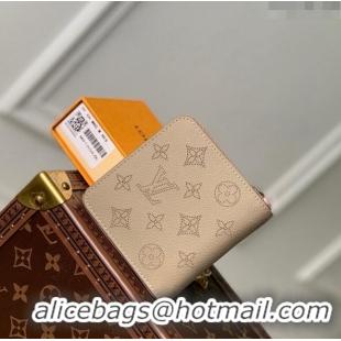 Grade Design Louis Vuitton Zippy Compact Wallet in Mahina Perforated Leather M81558 Galet Beige 2023