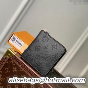 Promotional Louis Vuitton Mahina Perforated Leather Zippy Compact Wallet M81558 Black 2023