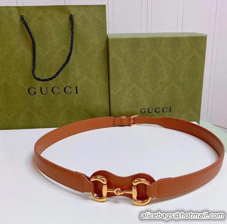 ​Top Quality Gucci Belt Width 2.5cm G41256 Brown