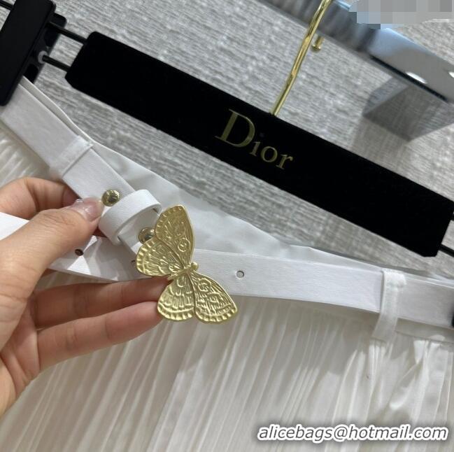 Reasonable Price Dior Skirt with Belt D030802 White 2024