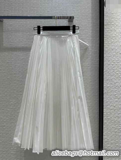 Reasonable Price Dior Skirt with Belt D030802 White 2024