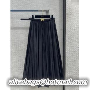 Promotional Dior Skirt with Belt D030803 Black 2024