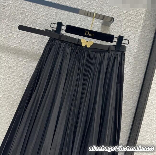 Promotional Dior Skirt with Belt D030803 Black 2024